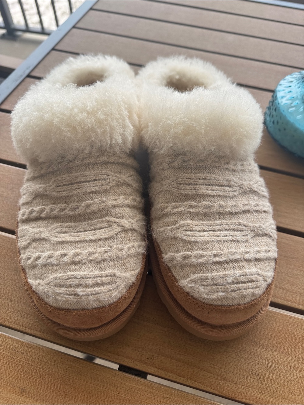 💫 UGG Cluggette Cabelle Knit Slippers Excellent condition 💫